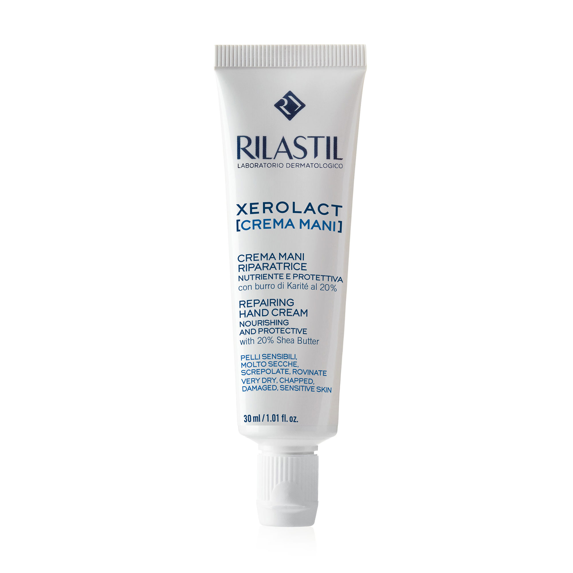 Уцінка! Відновлювальний та захисний крем для рук Rilastil Xerolact Hand Cream, 30 мл